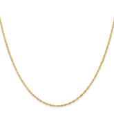14K 1mm Singapore with Lobster Clasp Chain